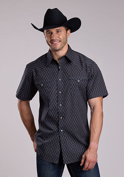 Roper Iron Diamond Print Shirt