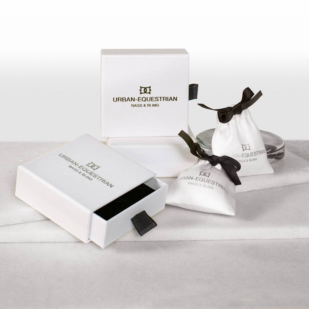 Colton Horseshoe Dome Lock Braided Bracelet, Gold