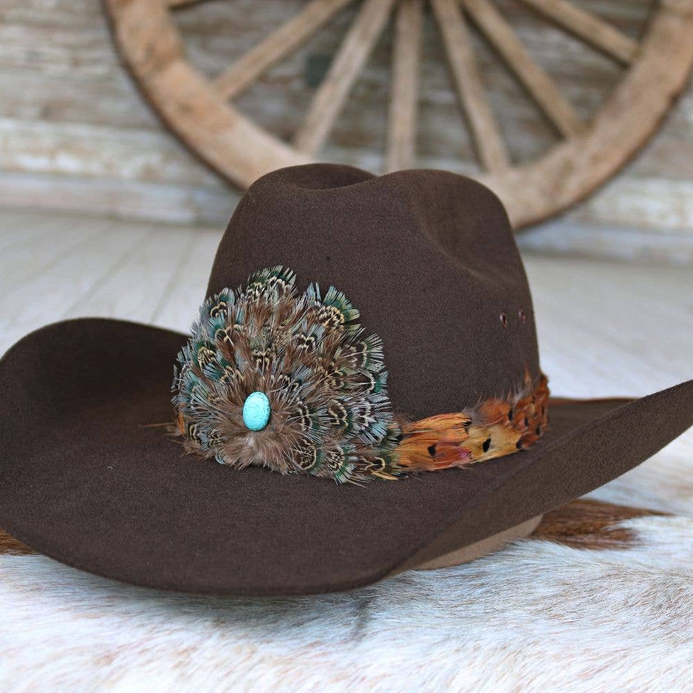 Stellar Western Feather Hat Band, Short