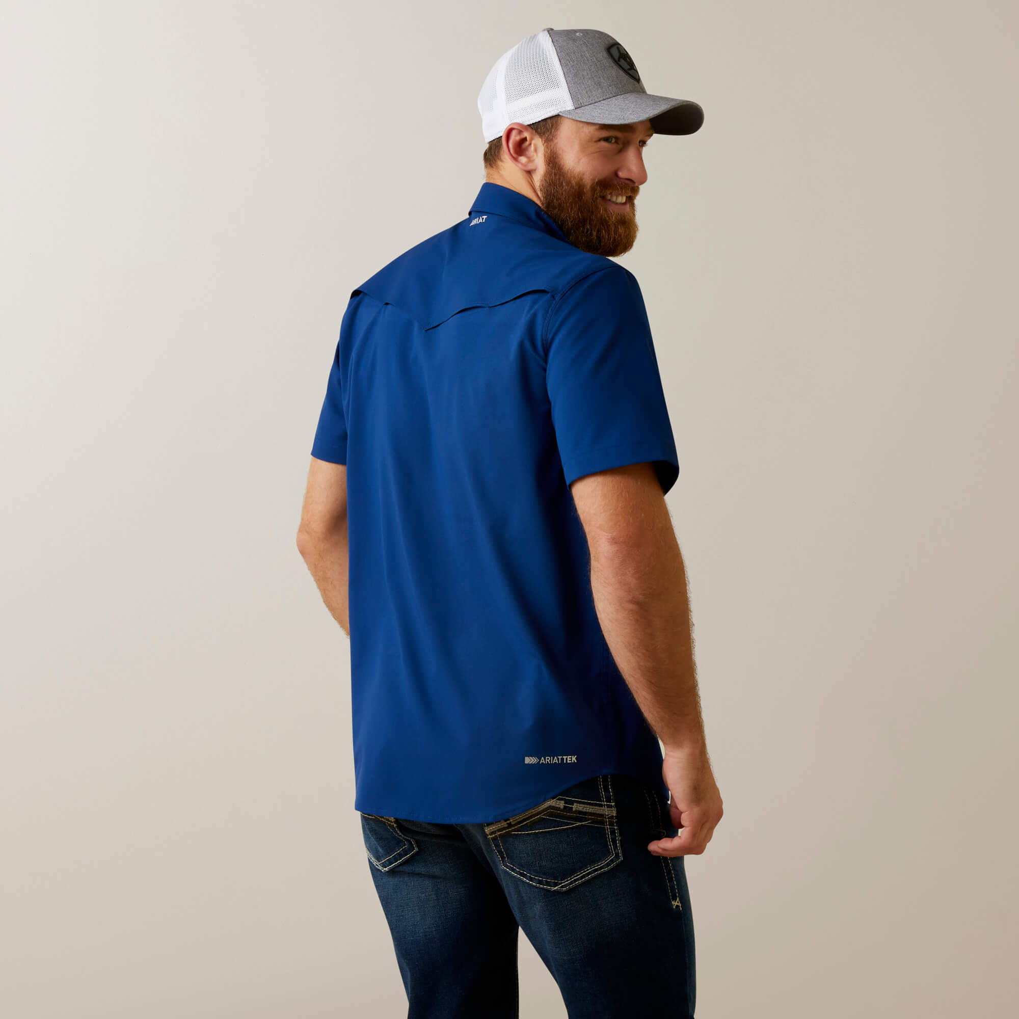 Ariat Mens VentTEK Western Fitted Shirt-Midsummer Night