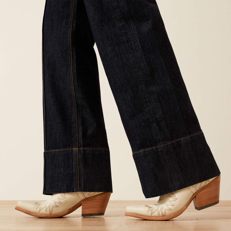 Ariat Ultra High Rise Tomboy Western Utility Wide Leg Jean
