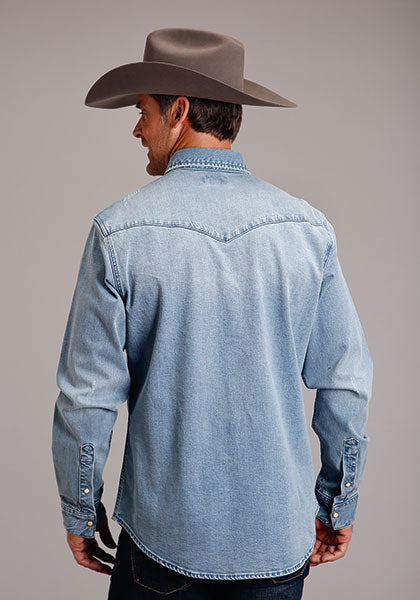 Stetson Ames Denim Western Shirt