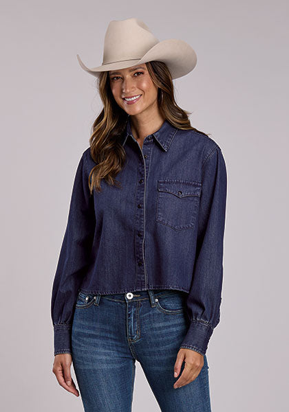 Stetson Saguaro Sketch Denim Shirt