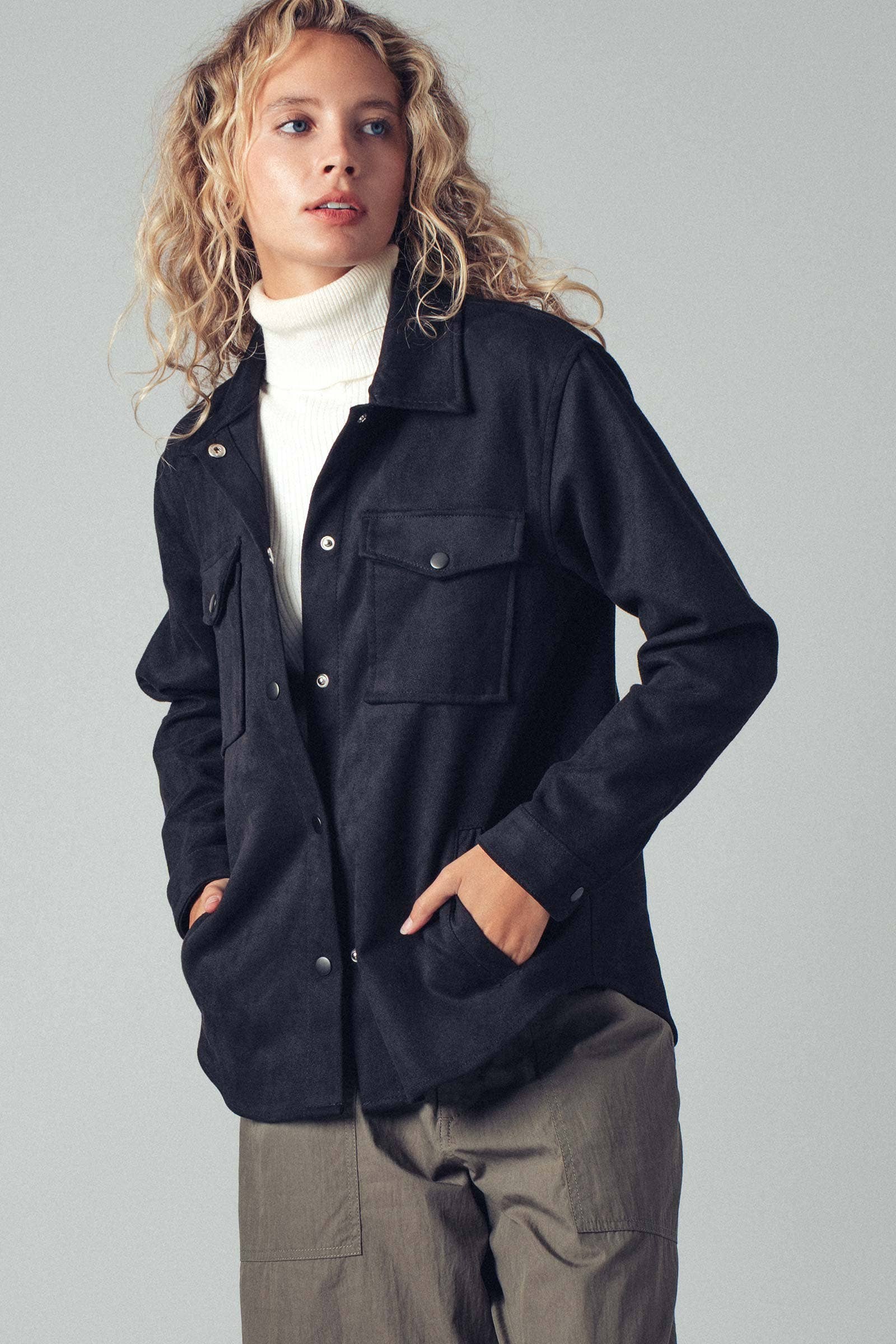 Blackwater Suede Shirt Jacket