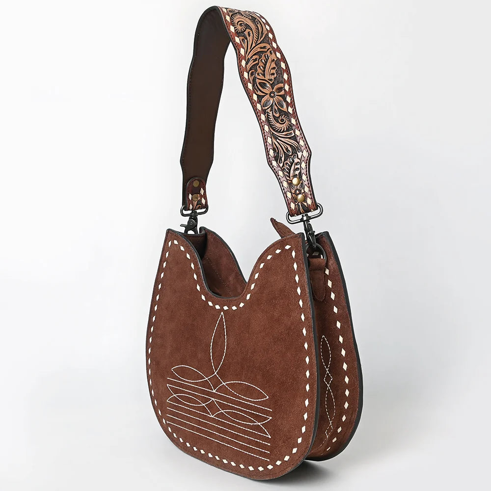 The Buckaroo Suede Hobo