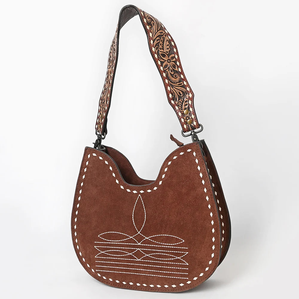 The Buckaroo Suede Hobo