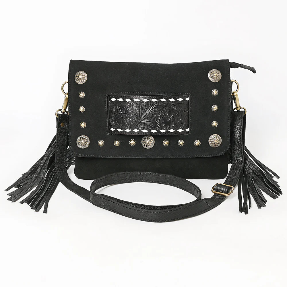 Roughout Noir Crossbody