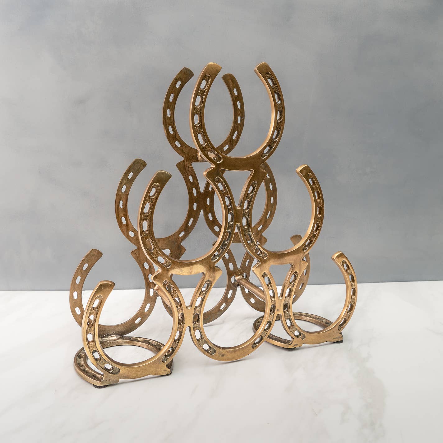 Golden Horseshoe Wine Rack