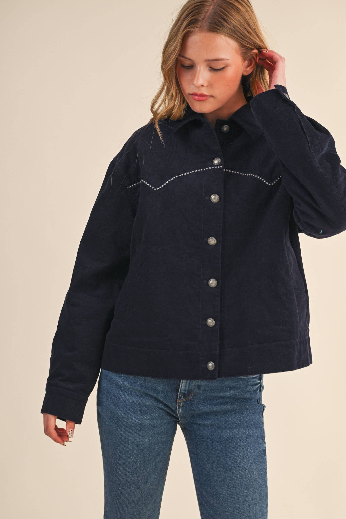 Ranch Hand Corduroy Jacket, Navy