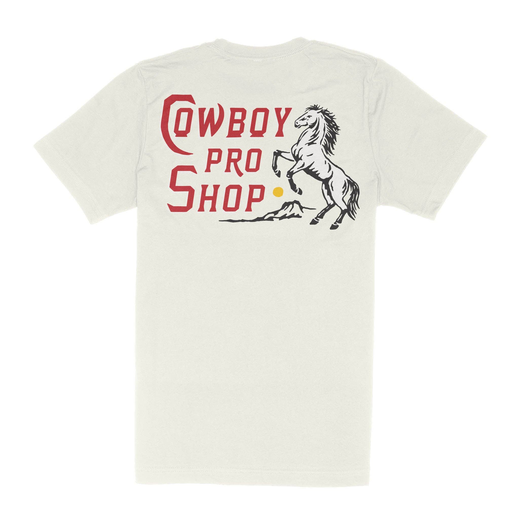 Cowboy Pro Shop T-Shirt, Vintage White