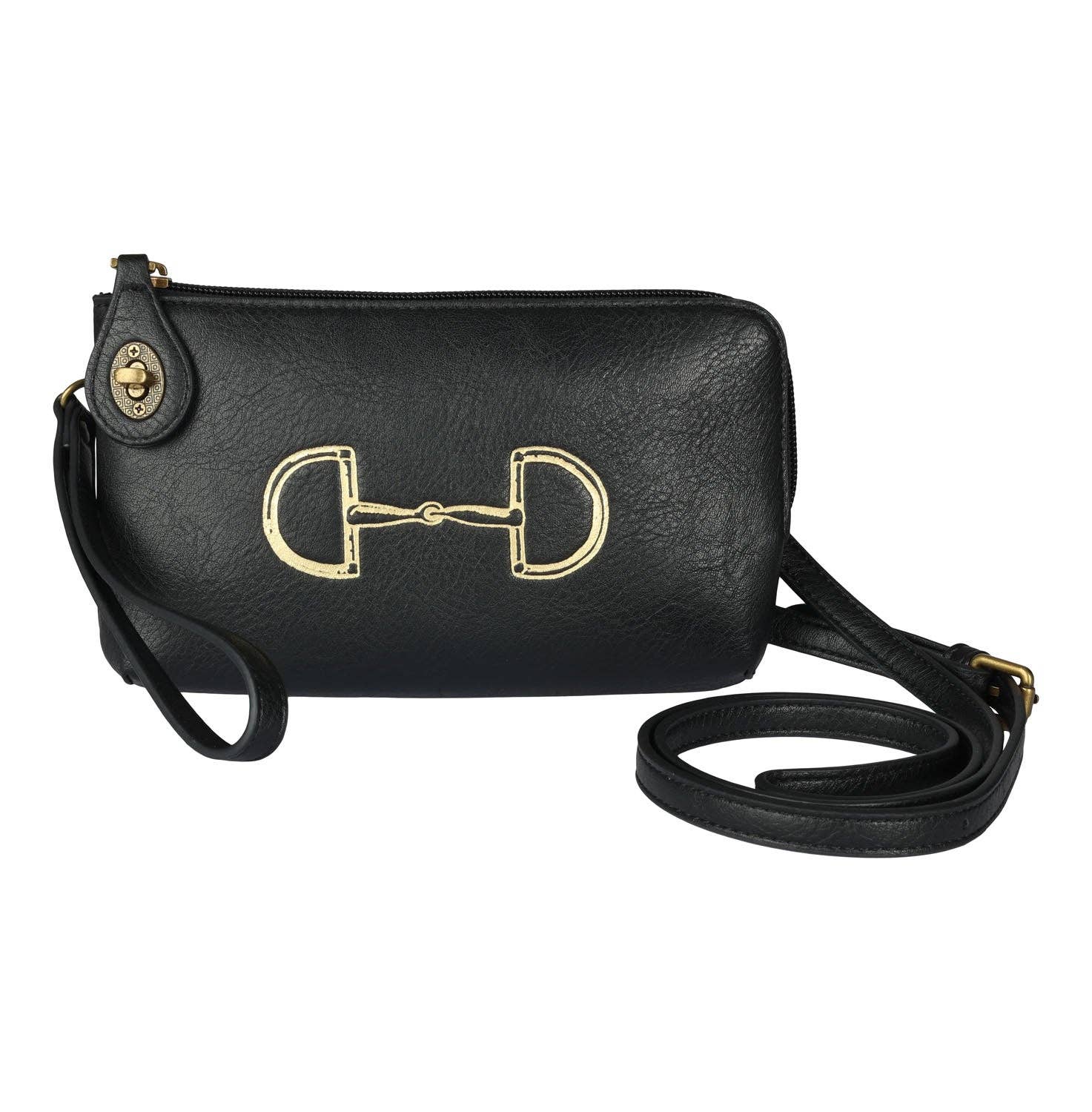 Snaffle Spirit Convertible Bag, Black