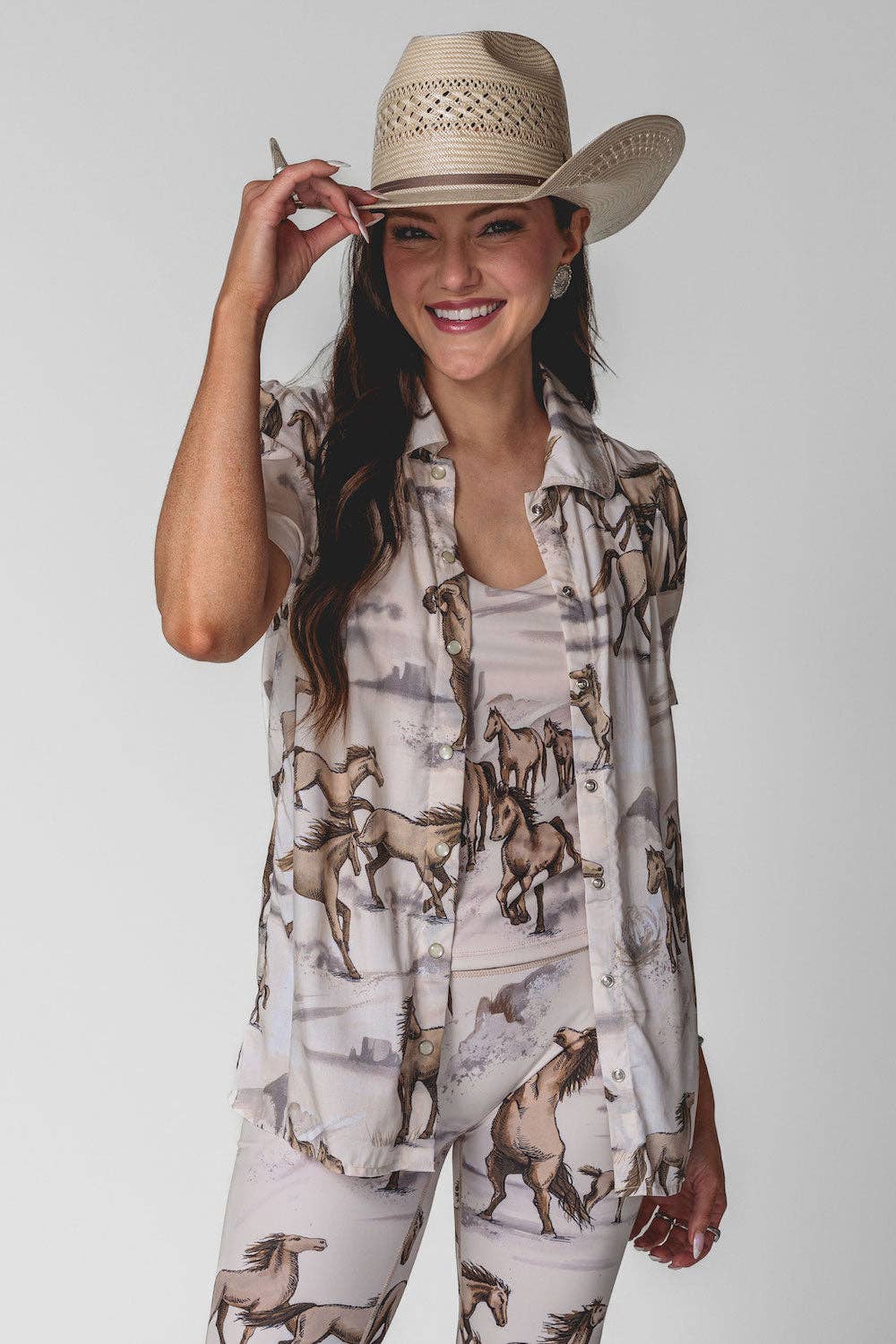 Chantilly Wild & Free Sand Shirt
