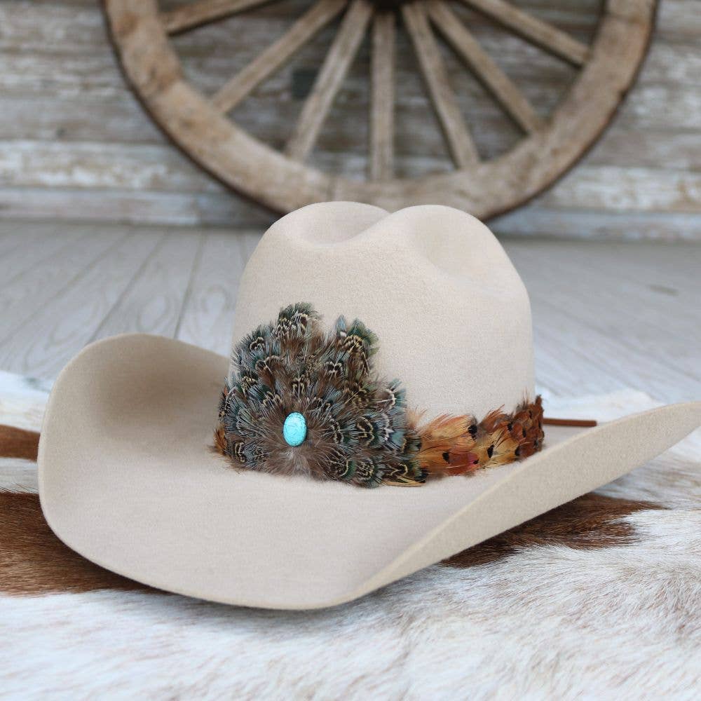 Stellar Western Feather Hat Band, Short