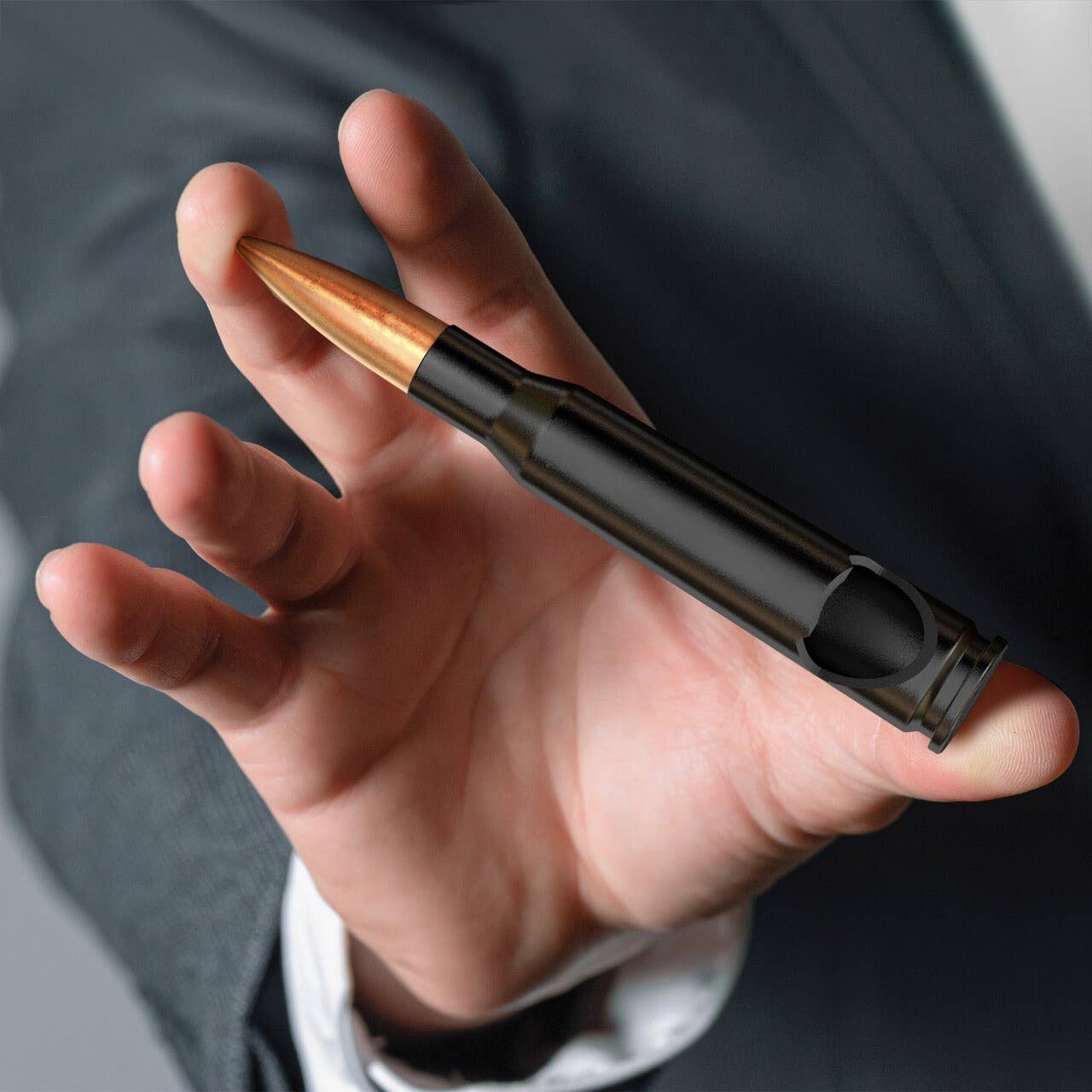 Black 50 Caliber Bullet Bottle Opener