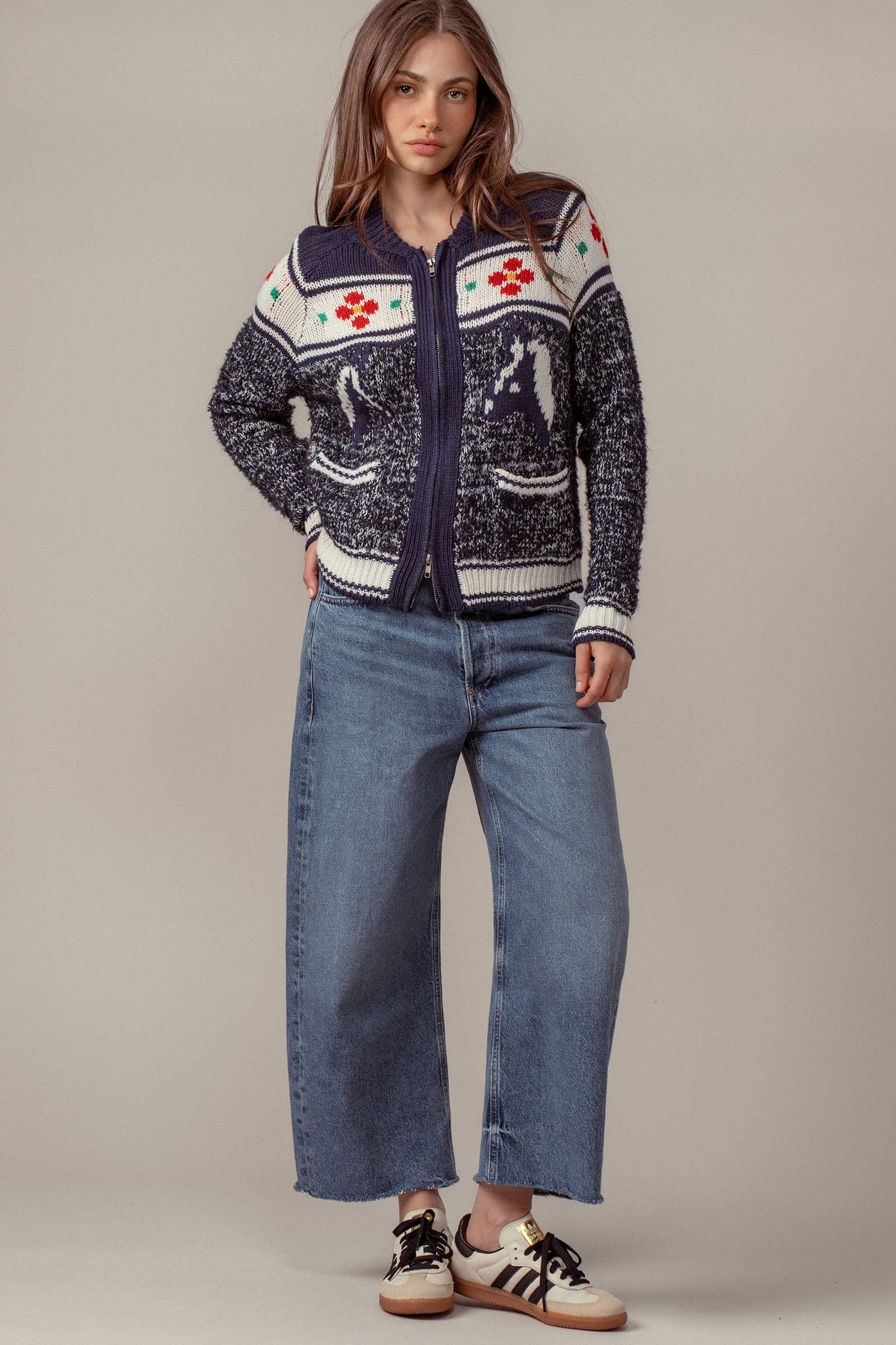 Heritage Horse Bloom Cardigan