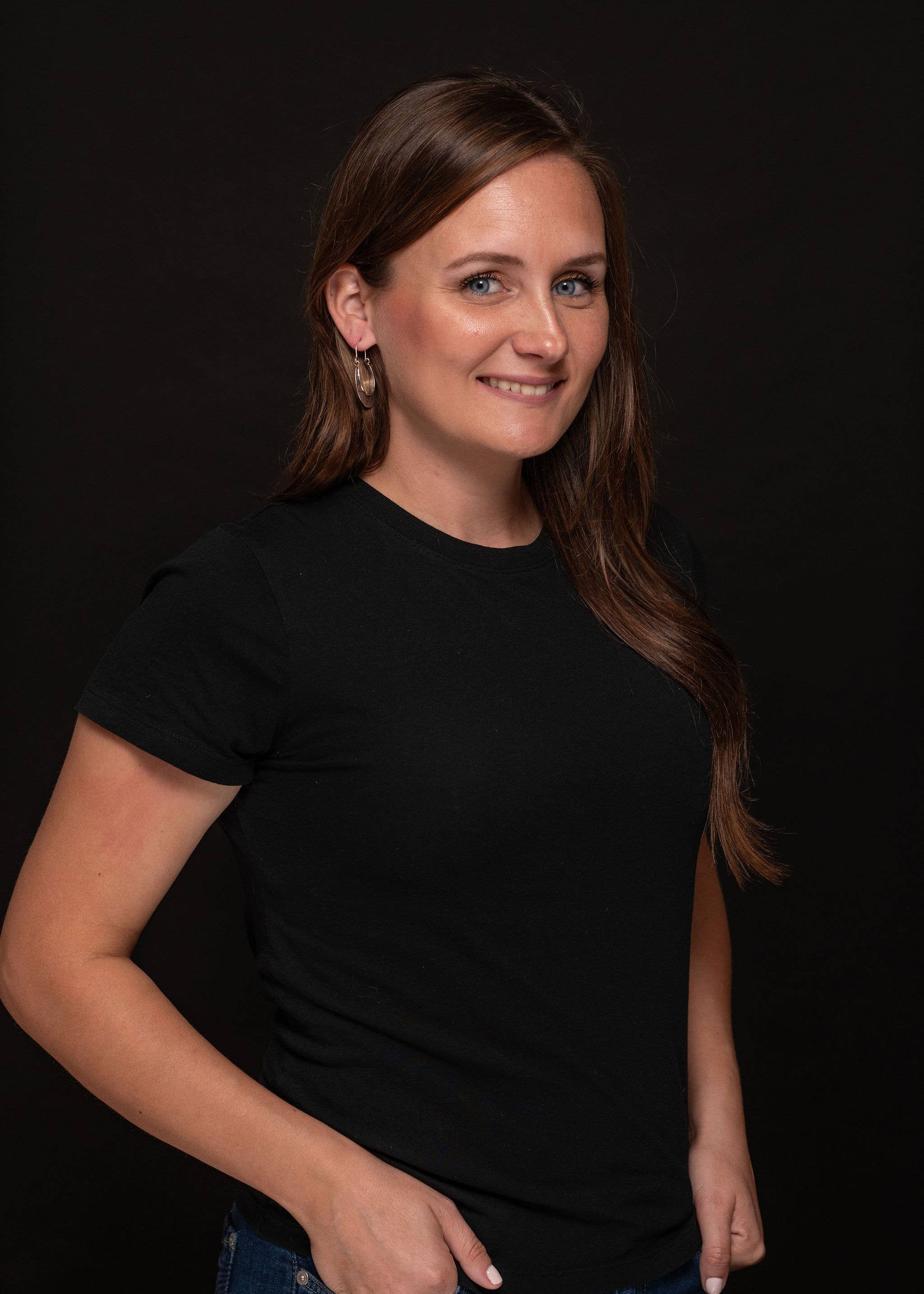 Burnished Silver Sun Stamped Hoop Earring