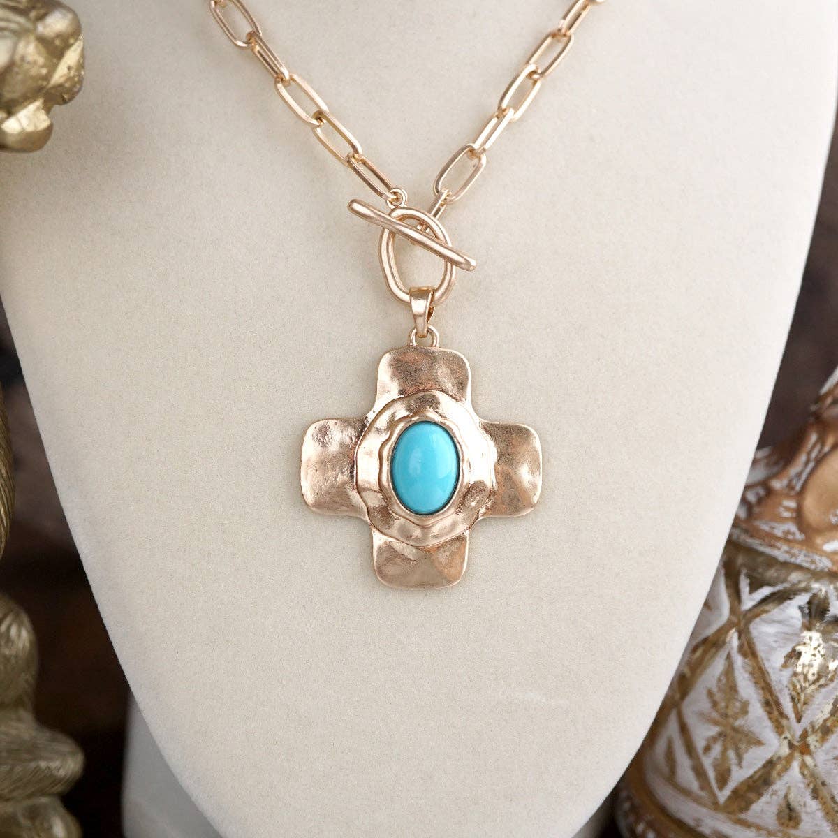 Turquoise Crossroads Necklace
