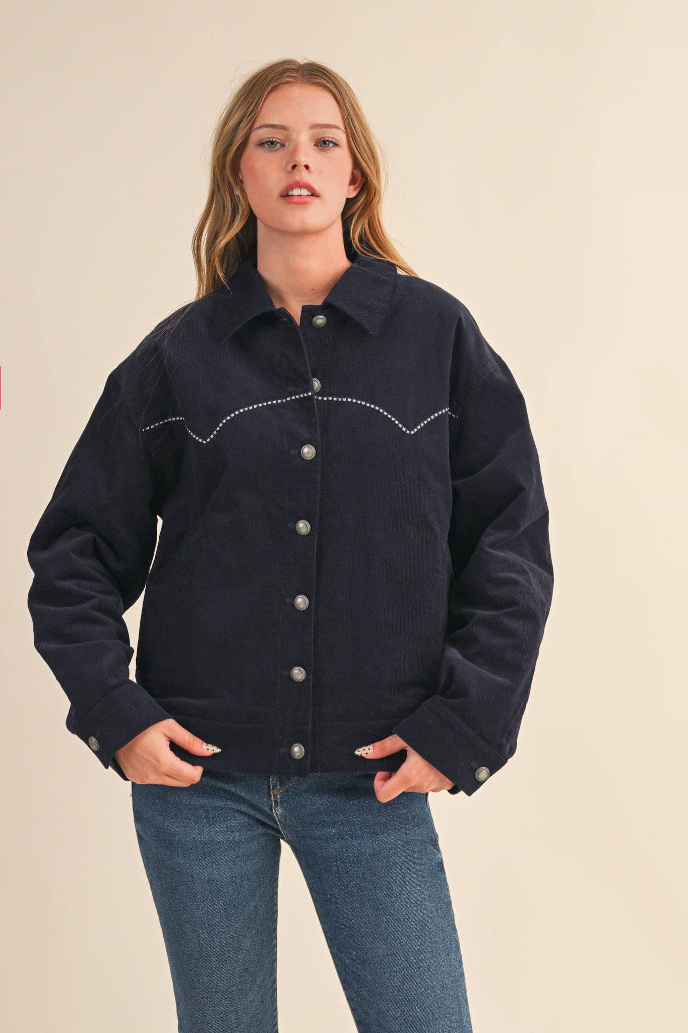 Ranch Hand Corduroy Jacket, Navy