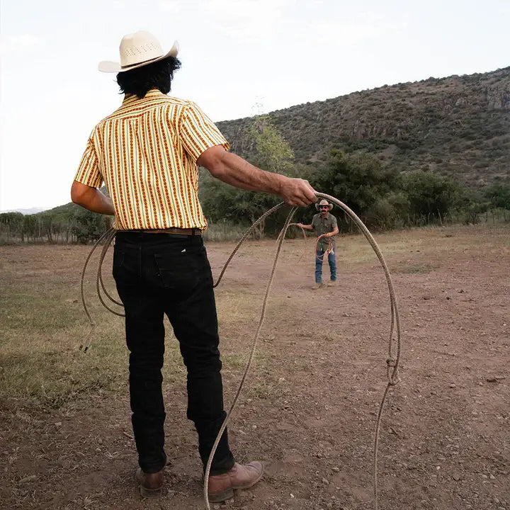 Sendero Serape Pearl Snap Short Sleeve, Apricot