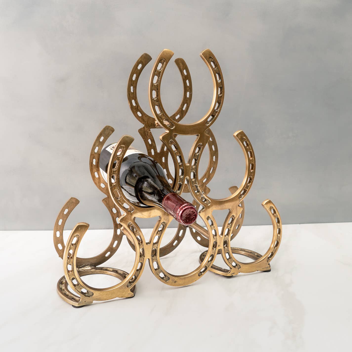Golden Horseshoe Wine Rack