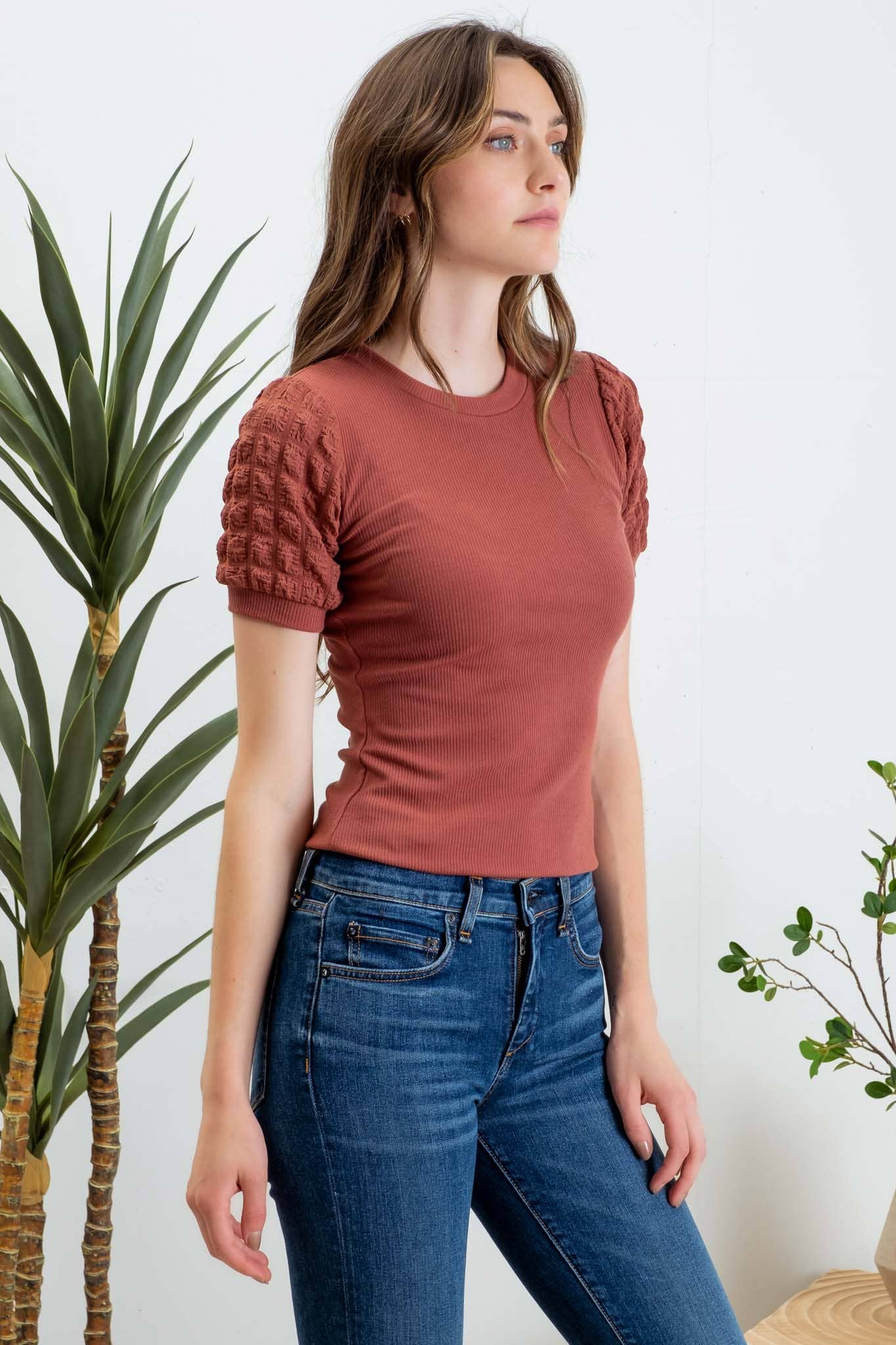 Dusty Road Top, Mauve