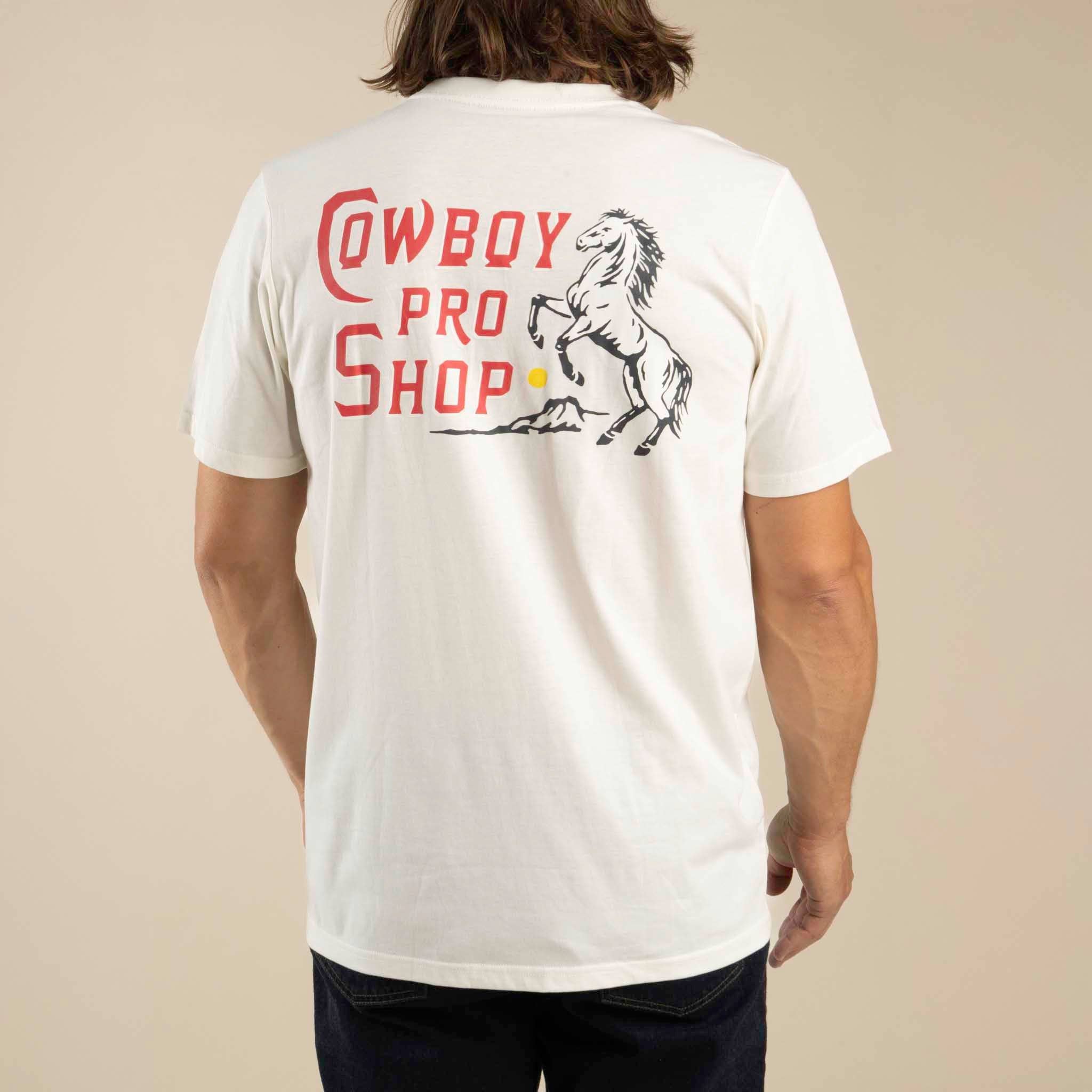 Cowboy Pro Shop T-Shirt, Vintage White