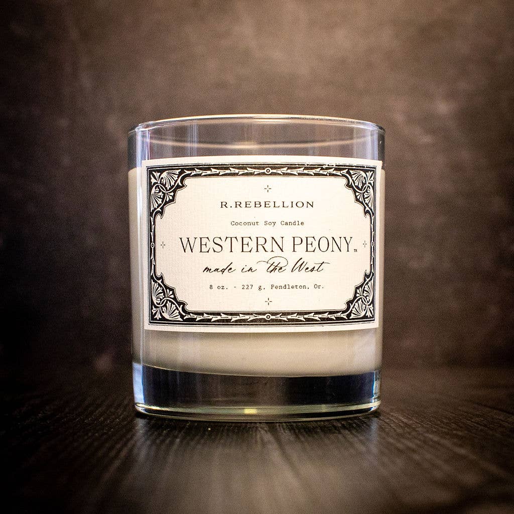 Western Peony Candle