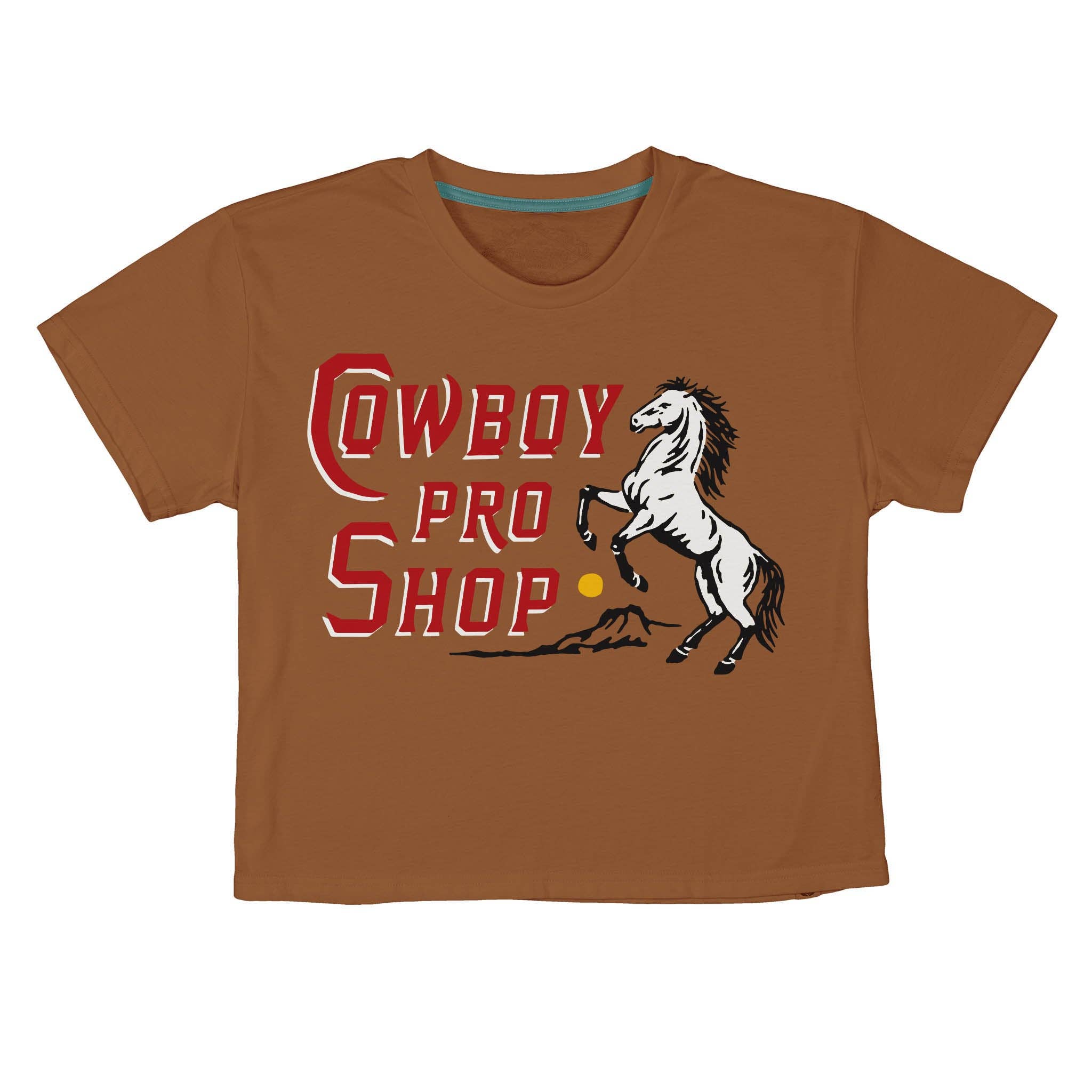 Cowboy Pro Shop Crop Tee, Meerkat