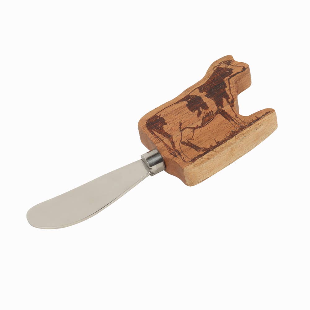 Cow Shaped Wood Tray