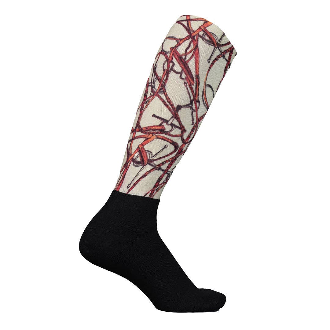 Snaffle Bridles Sock, Ivory