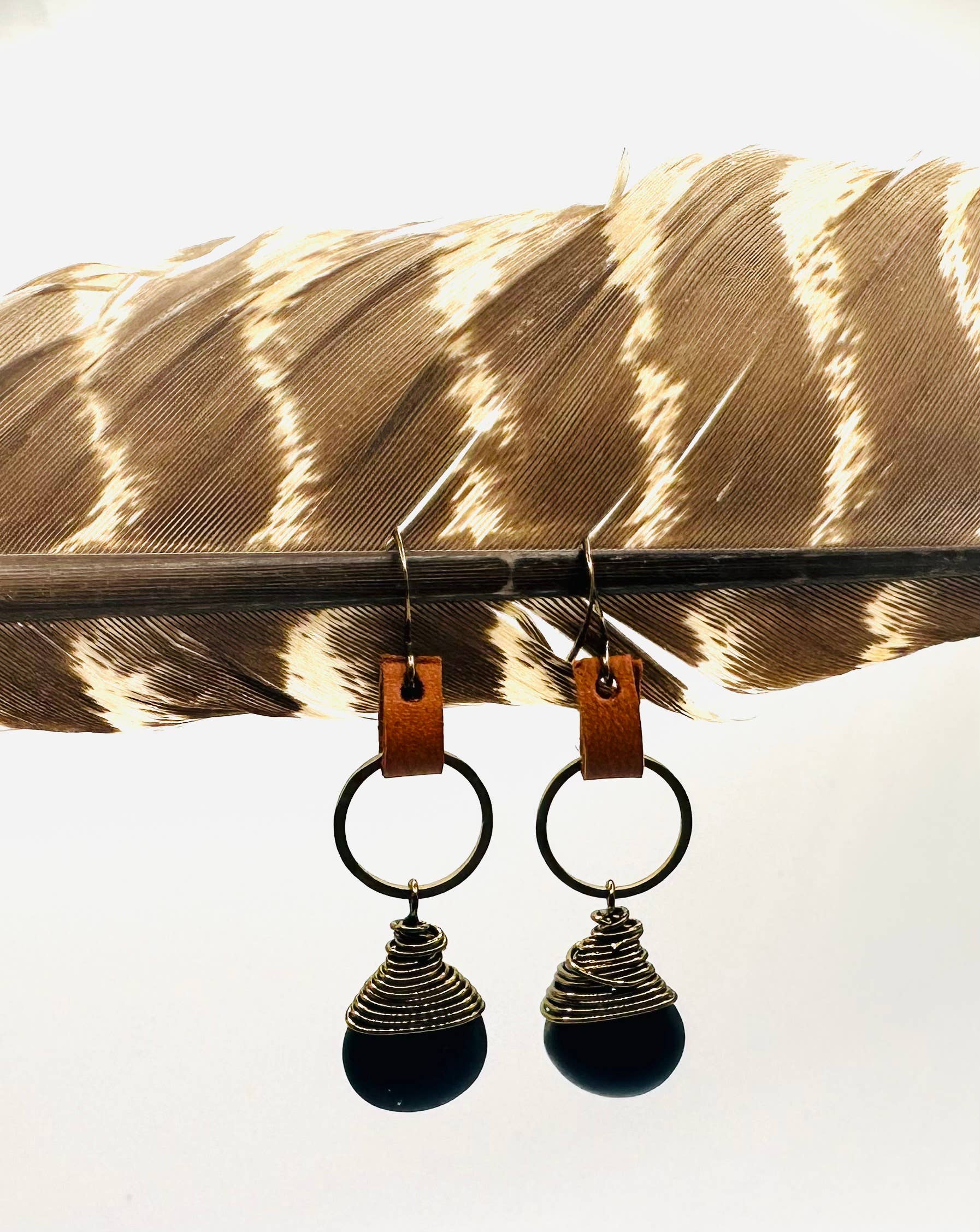 Black River Rock and Leather Dangles