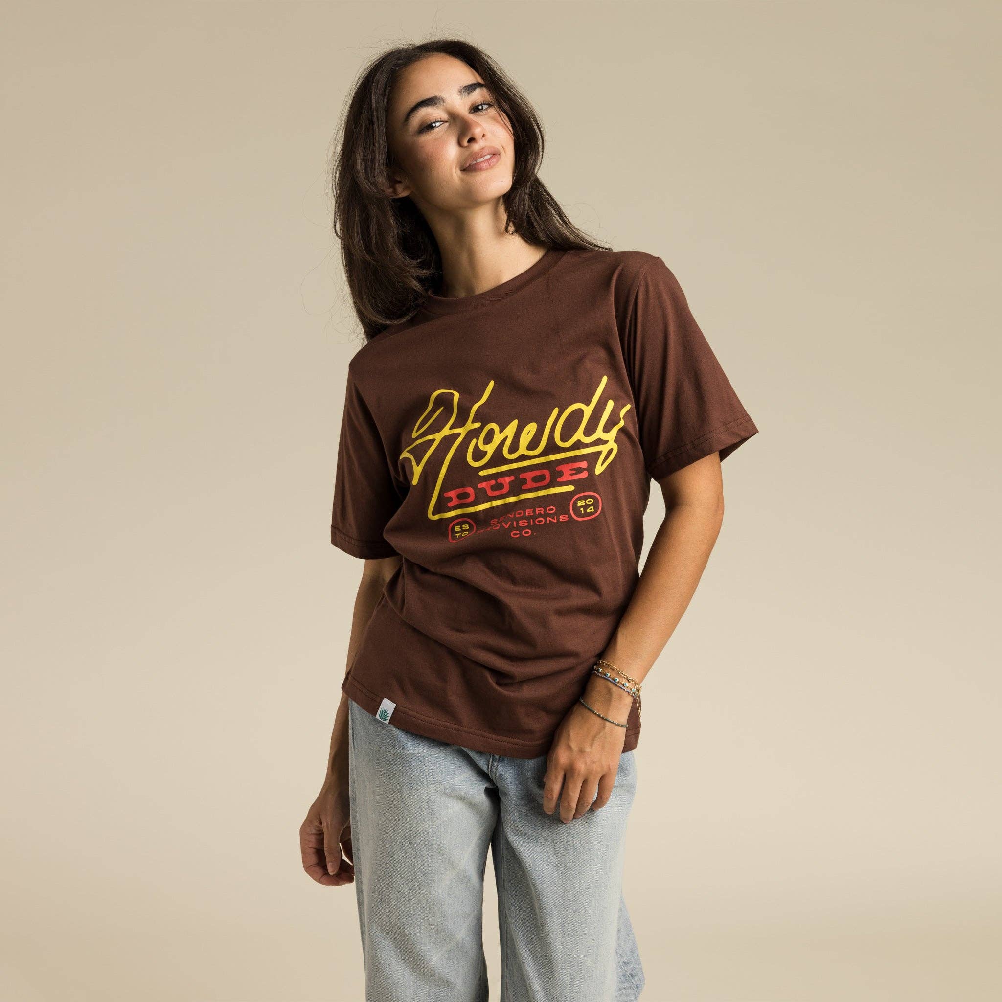 Howdy Dude T-Shirt, Mahogony