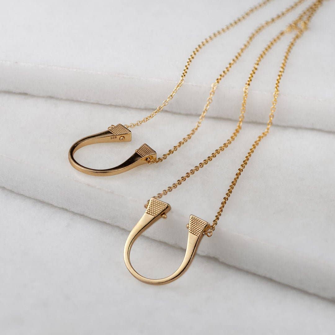 Lucky Nail Pendant Necklace