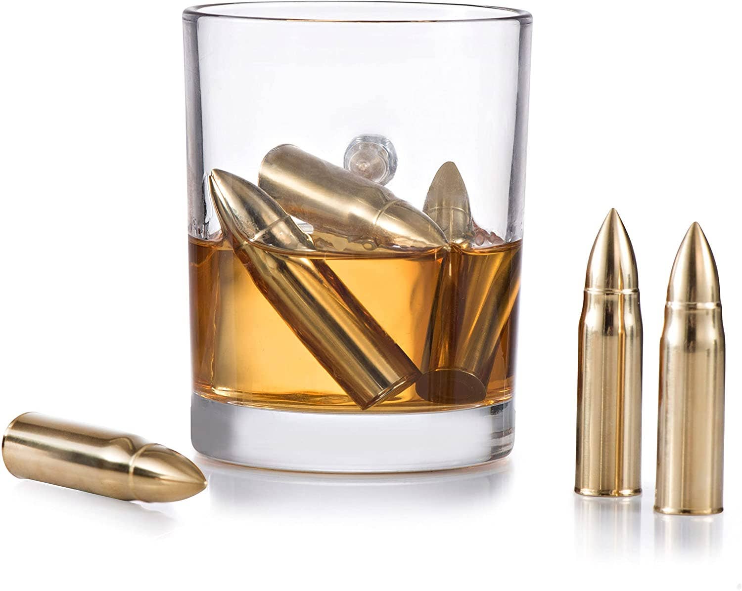 Gold Bullet Stones Gift Set Wooden Box