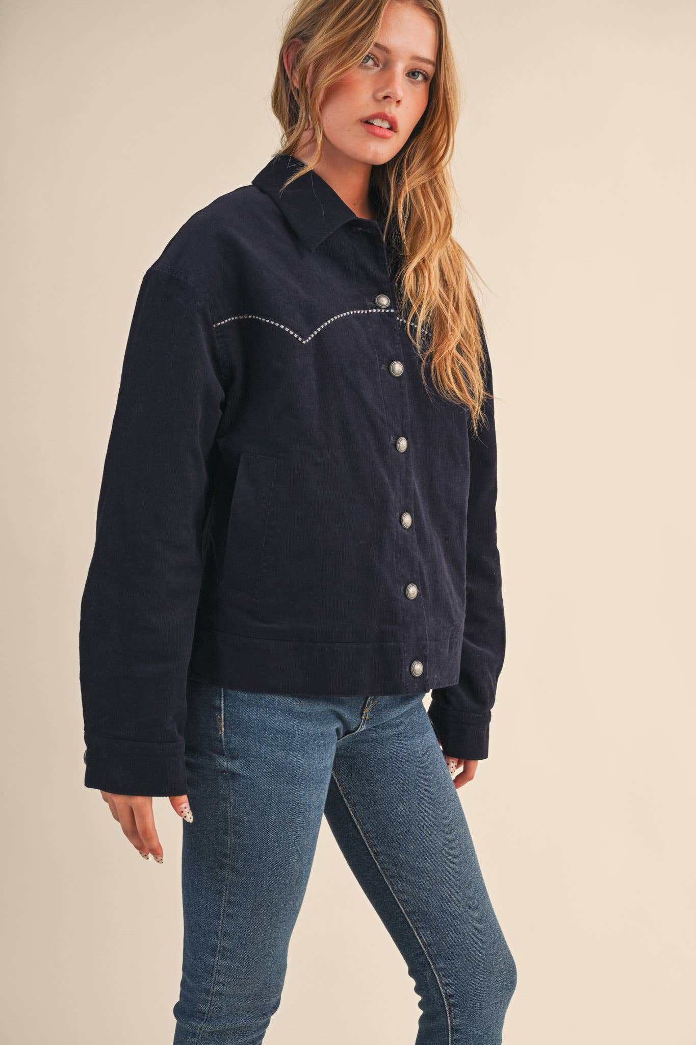 Ranch Hand Corduroy Jacket, Navy