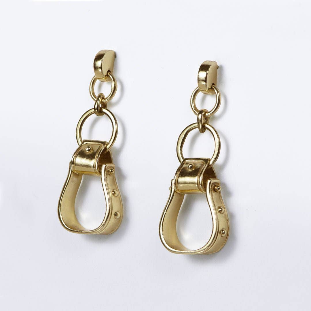 Cheyenne Western Riding Stirrup Earrings