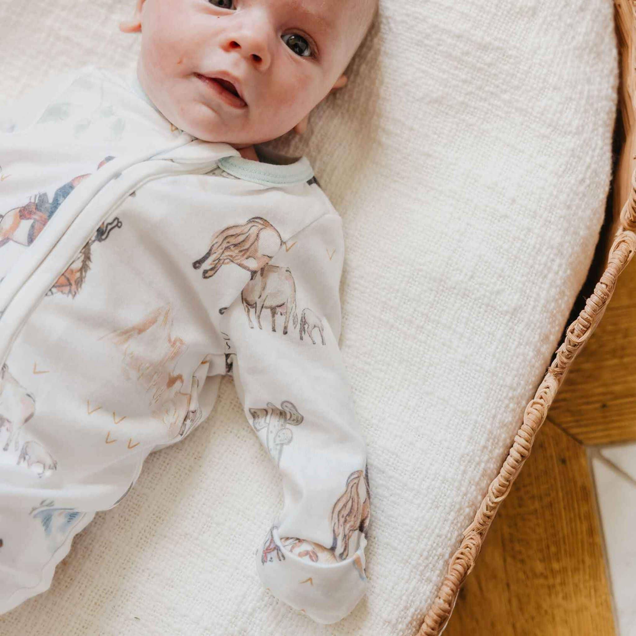 Boone Zip-Up Footie Pajama