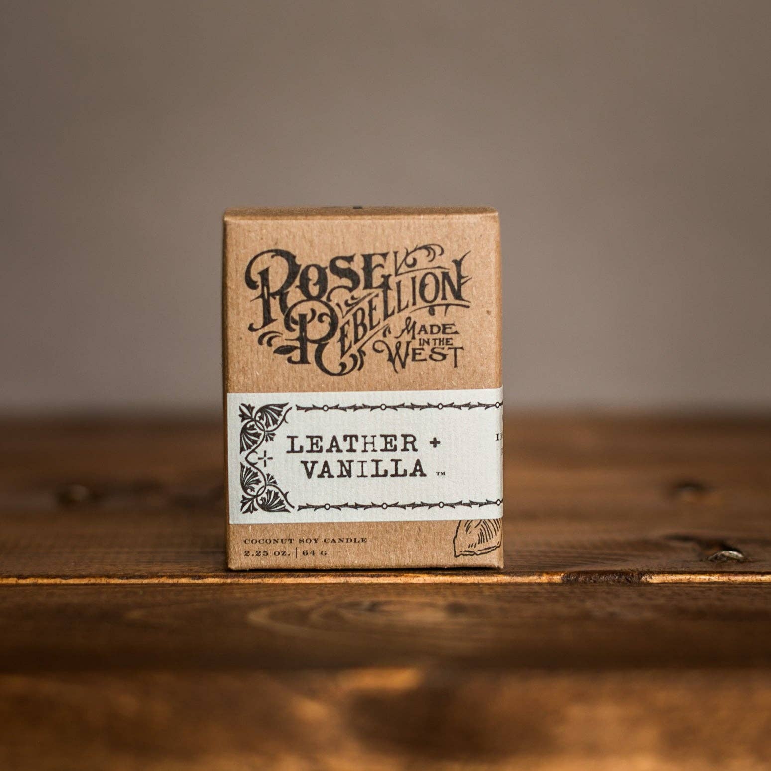 Leather + Vanilla 2 oz. - Drifter Candle