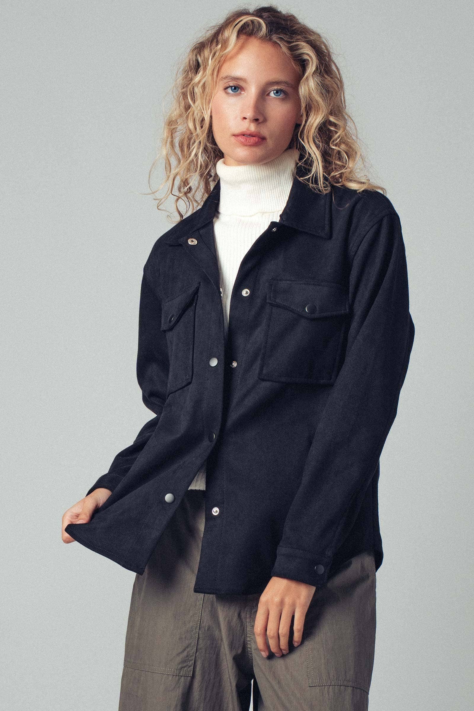 Blackwater Suede Shirt Jacket