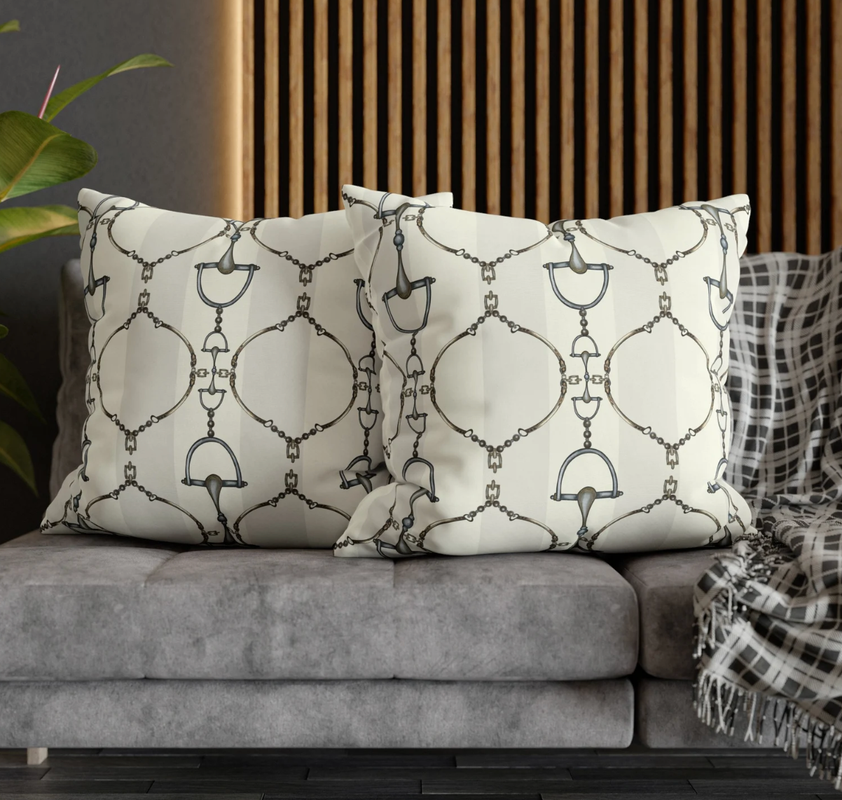 Bridle Bliss Pillow, 18x18