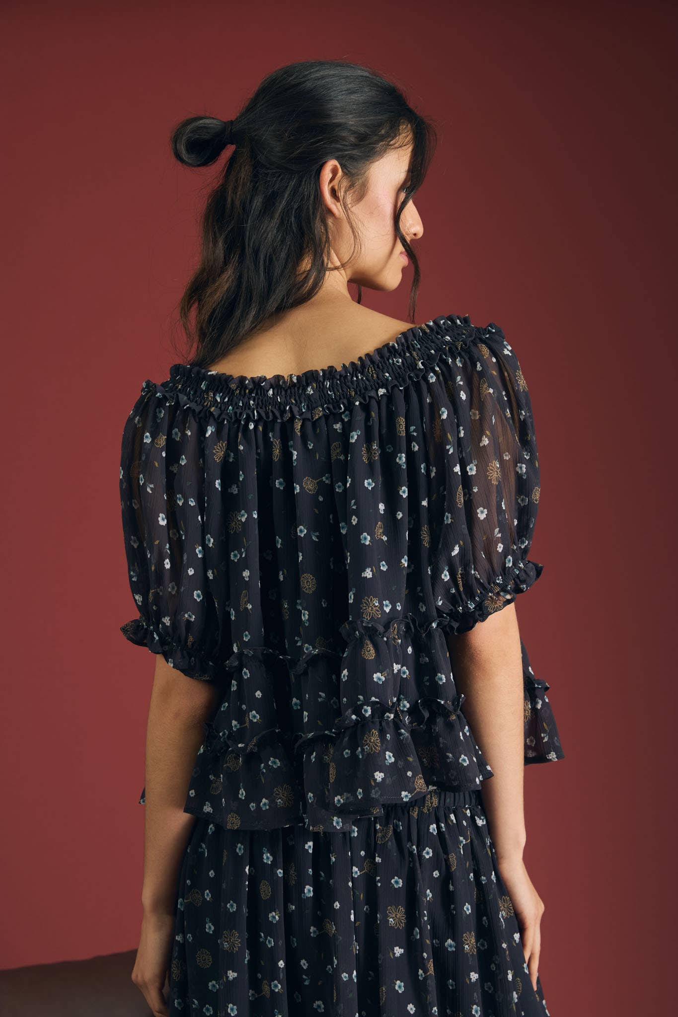The Midnight Bloom Blouse