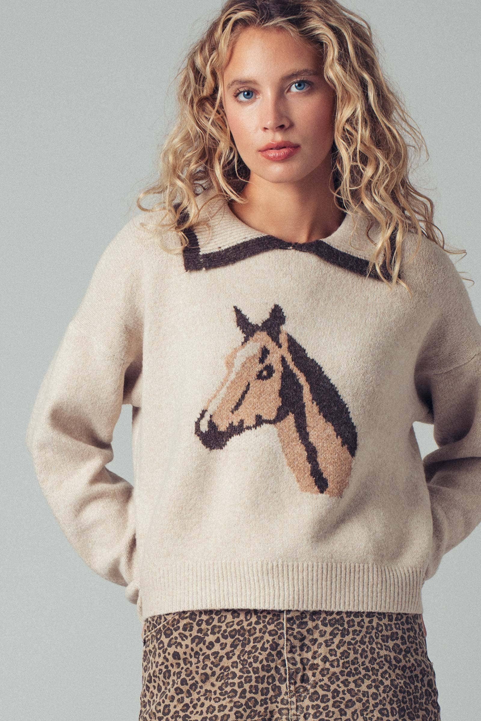 The Equestrian Legacy Knit, Taupe