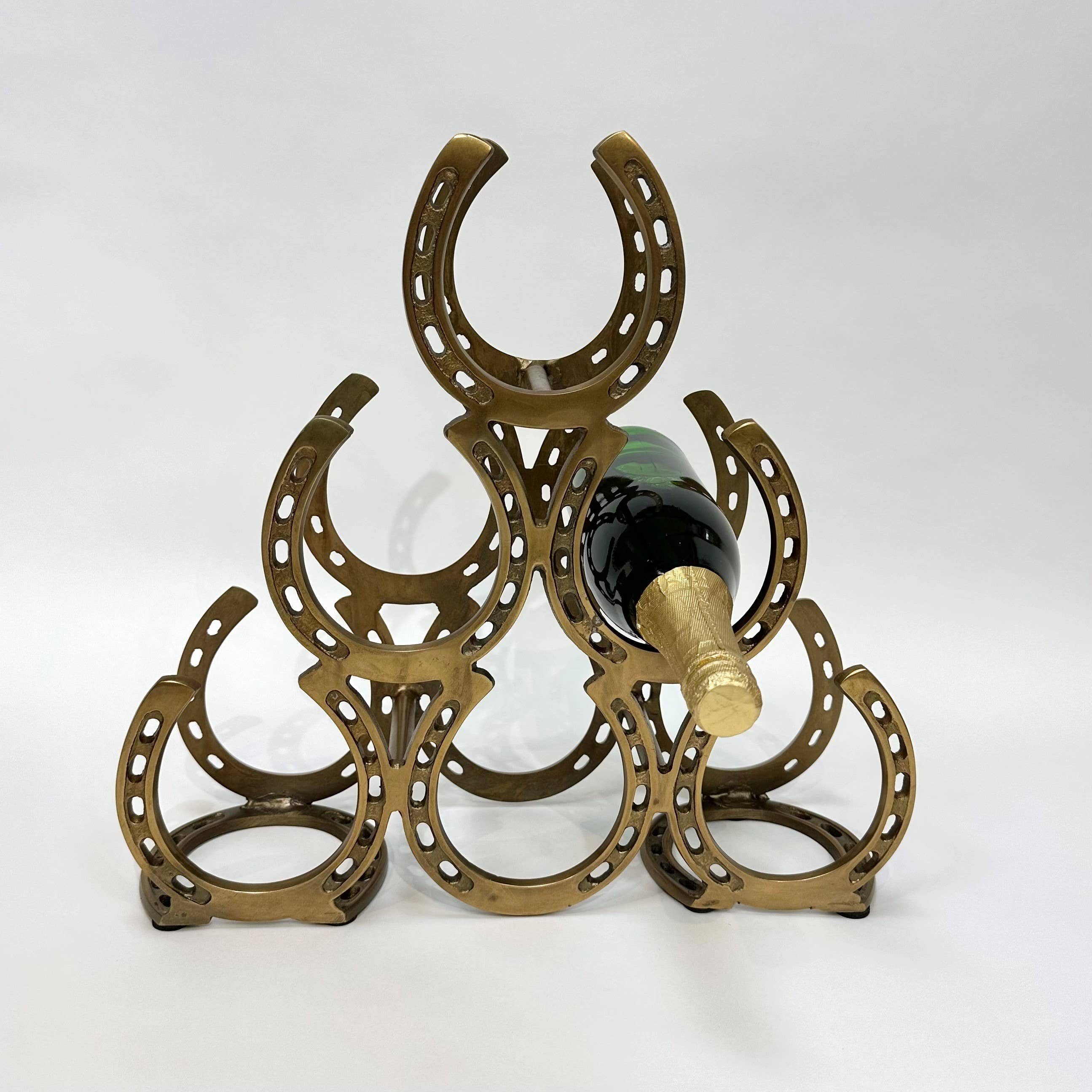 Golden Horseshoe Wine Rack