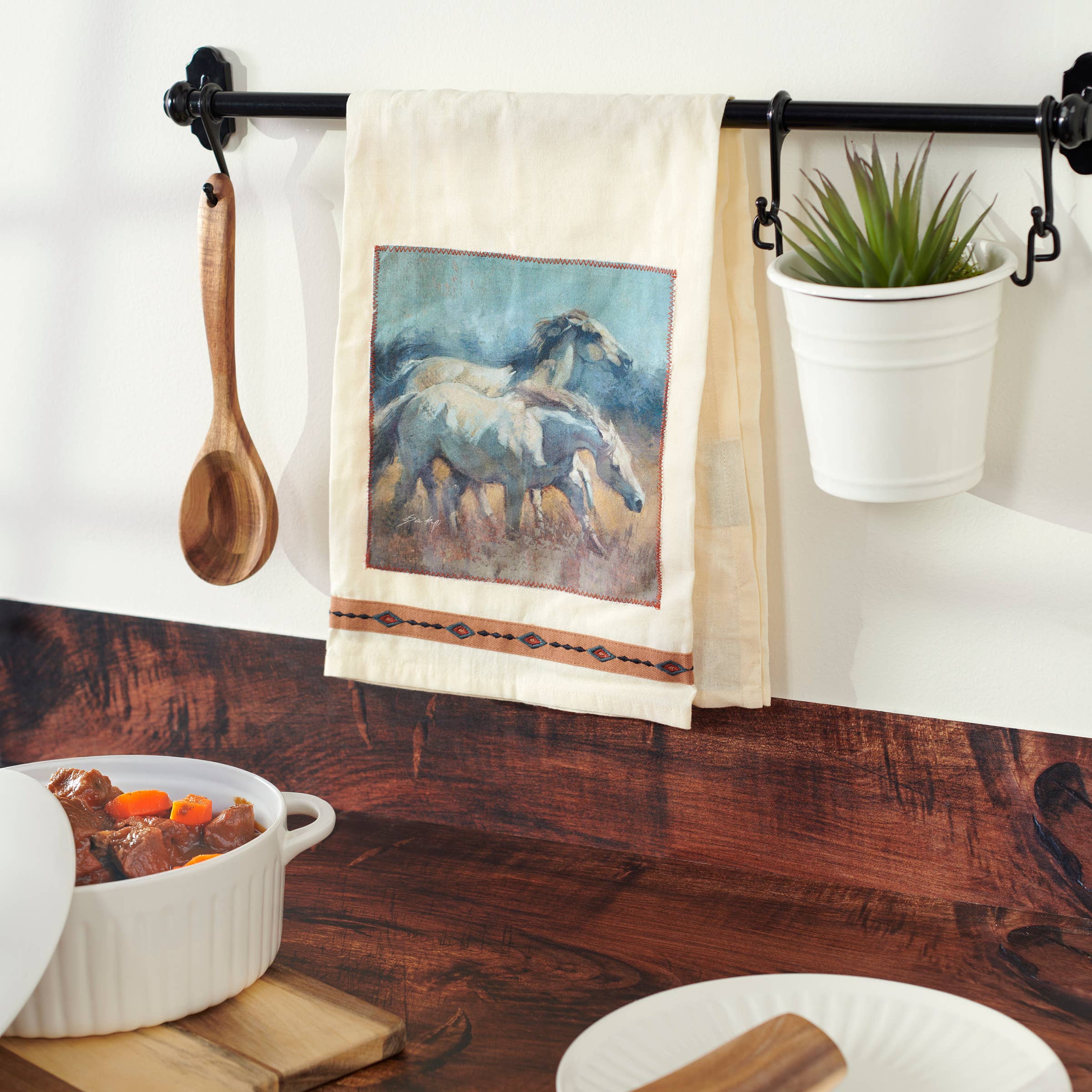 Wild Horses Kitchen Towel