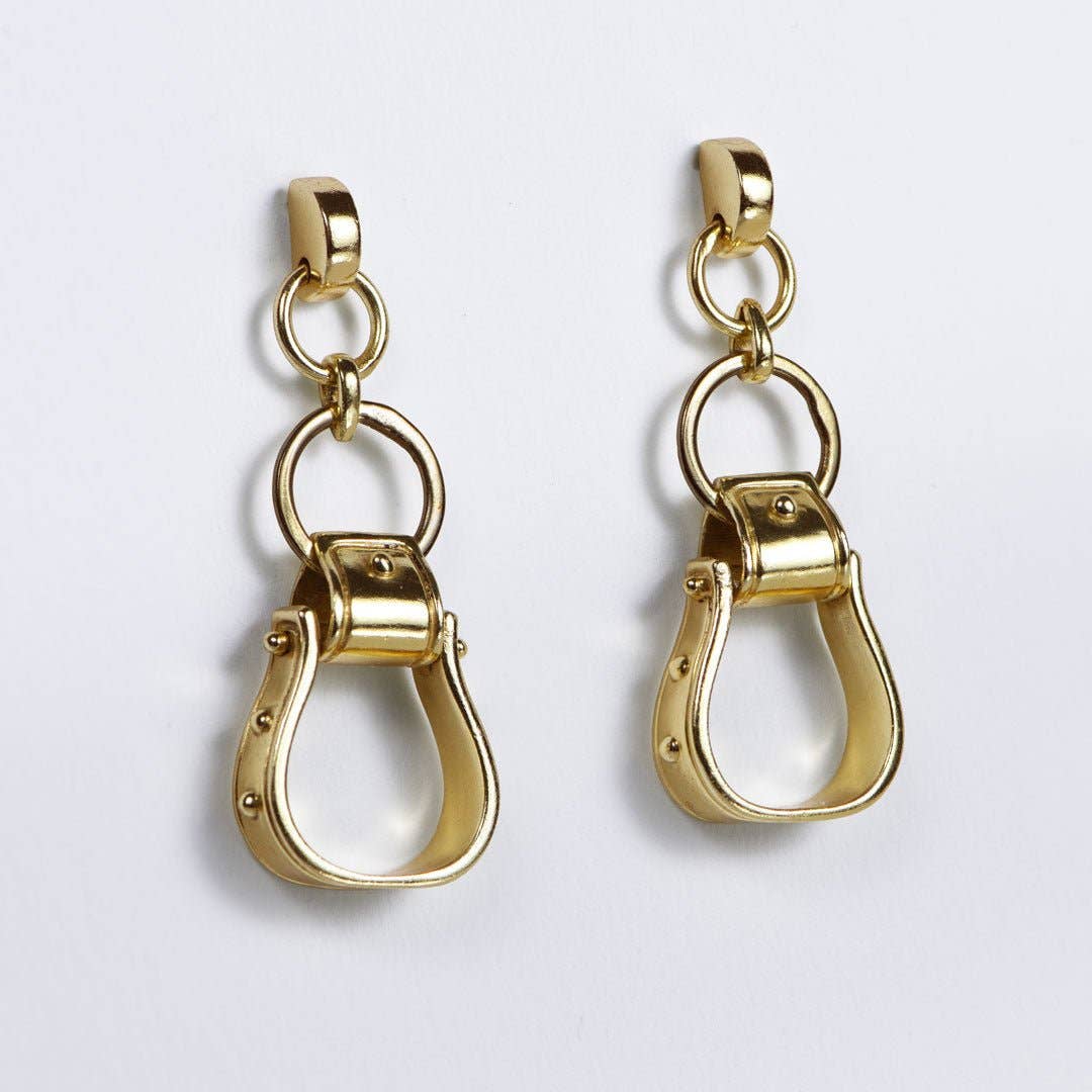 Cheyenne Western Riding Stirrup Earrings