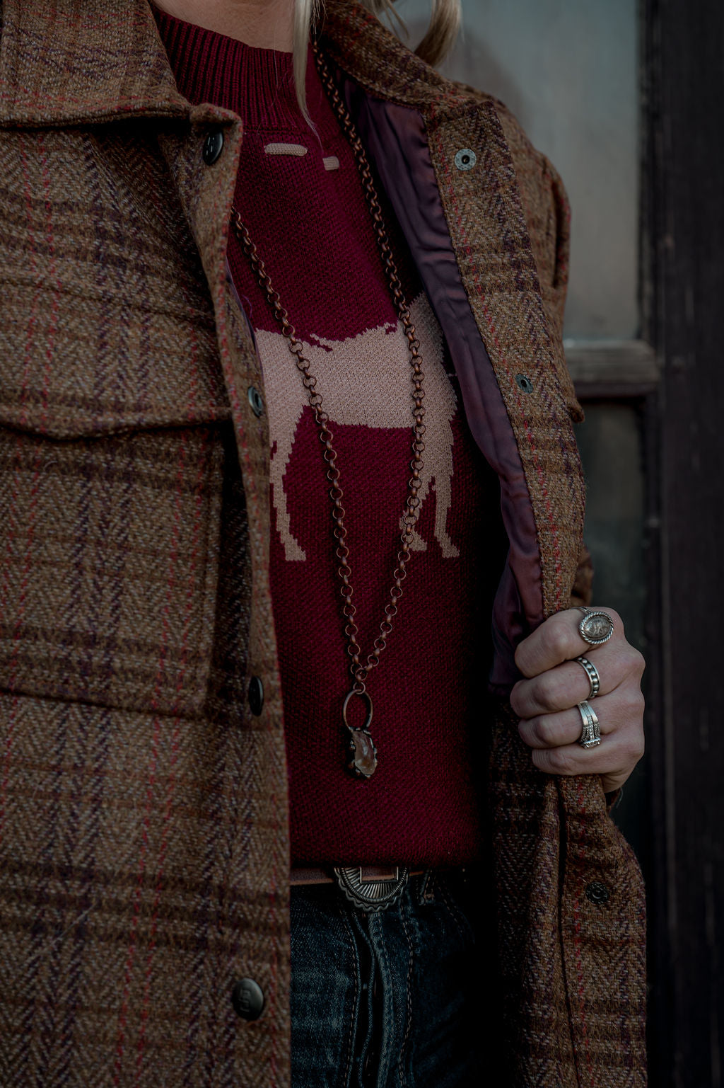 Paddock Knit Vest, Wine