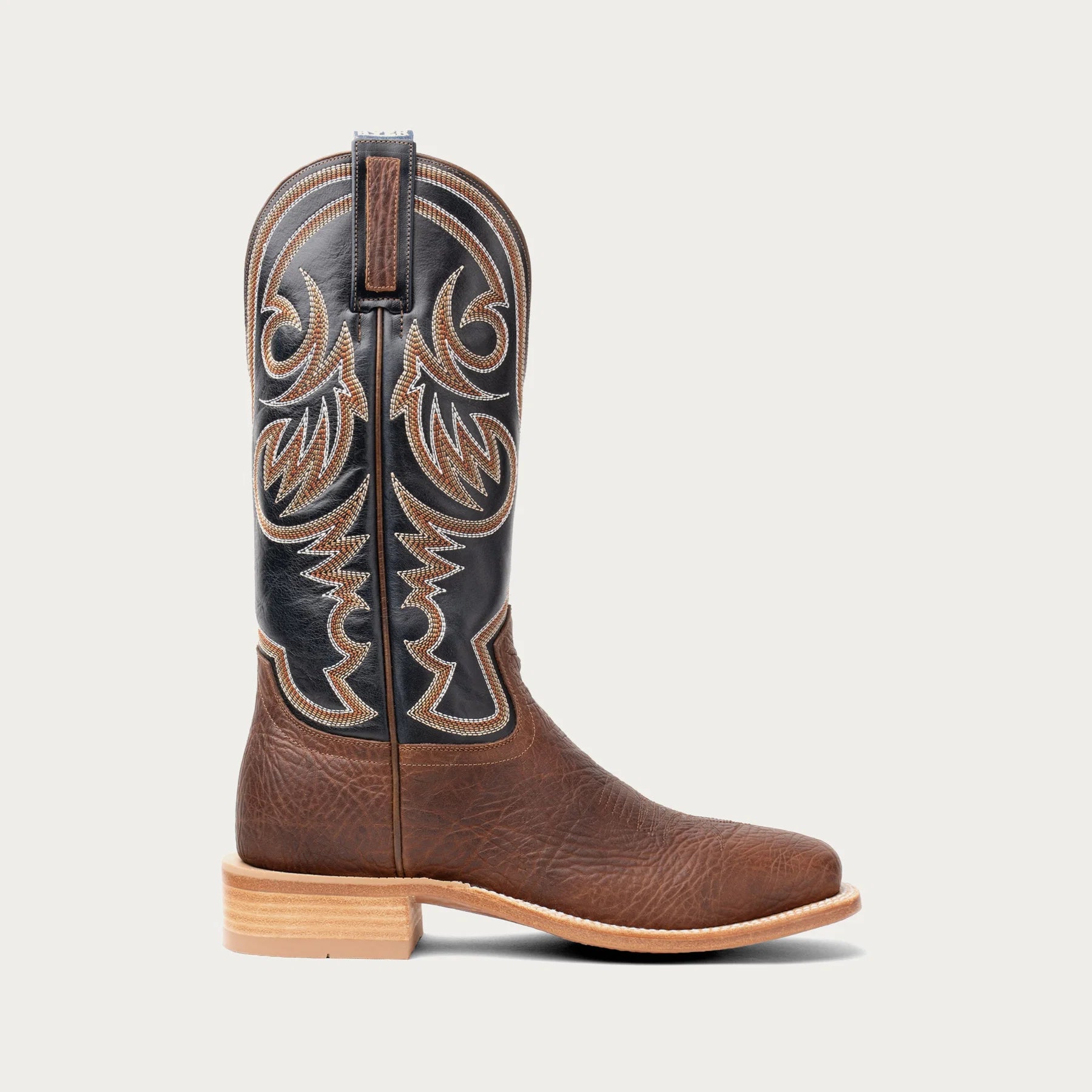 Hyer Sawyer Men’s Cowboy Boot, Redwood & Dark Navy