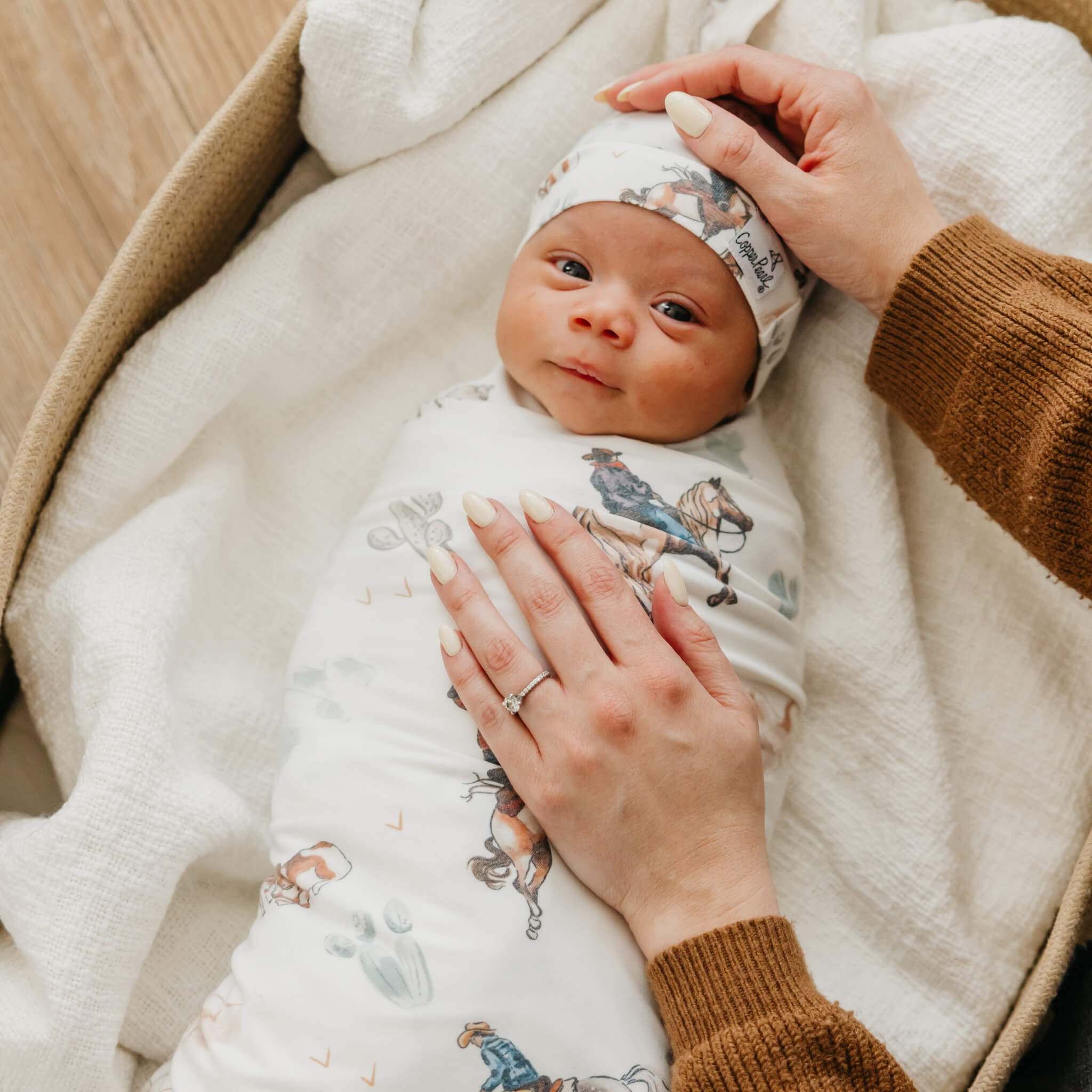 Boone Knit Swaddle Blanket