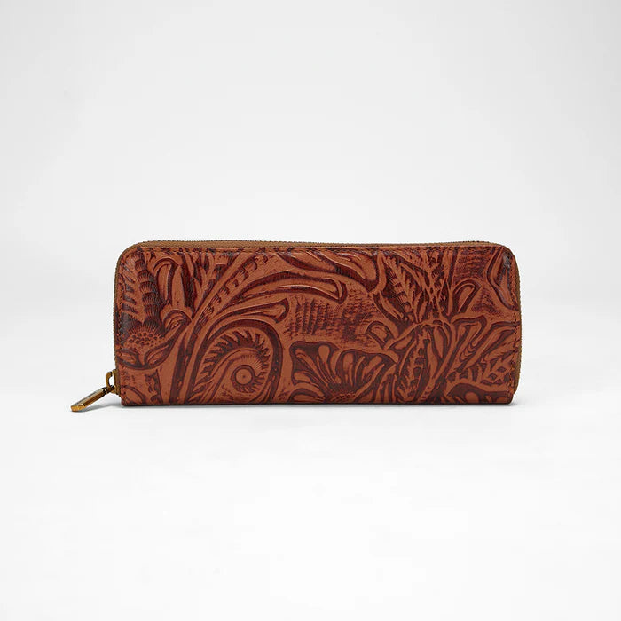 Ranch Road Jewelry Case, Embossed Brown