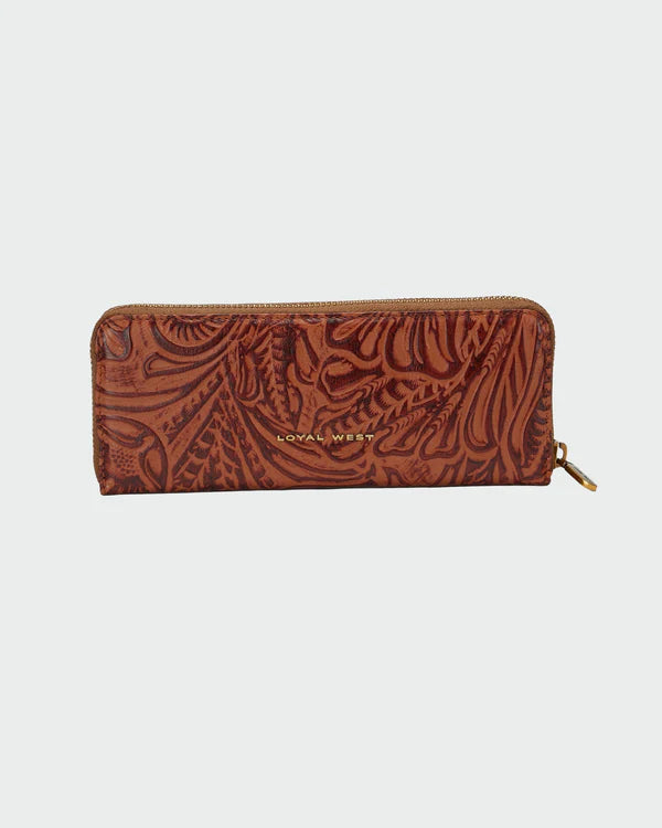 Ranch Road Jewelry Case, Embossed Brown